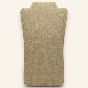 Burlap Necklace Display Stand With Easel Backing Jewelry Organizer 12" X 8"
